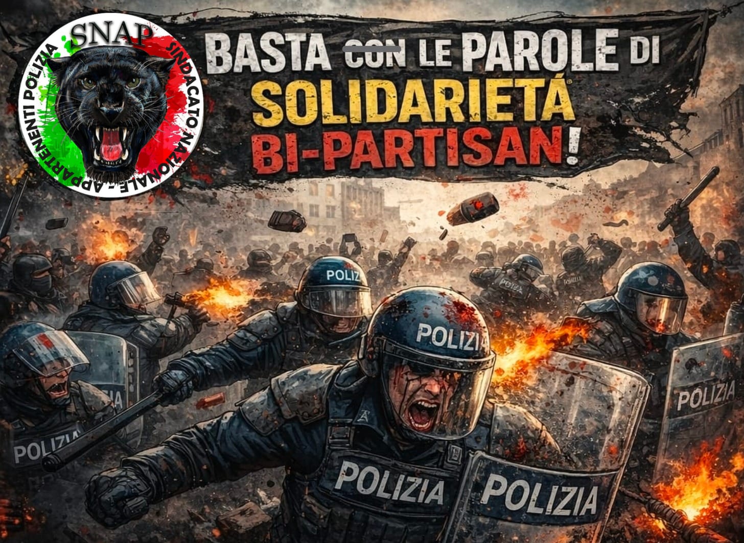 CON LA CARTA BIANCA DELLA VOSTRA SOLIDARIETÀ.... NOI CI PULIAMO....MA LO DIREBBE TOTÒ....