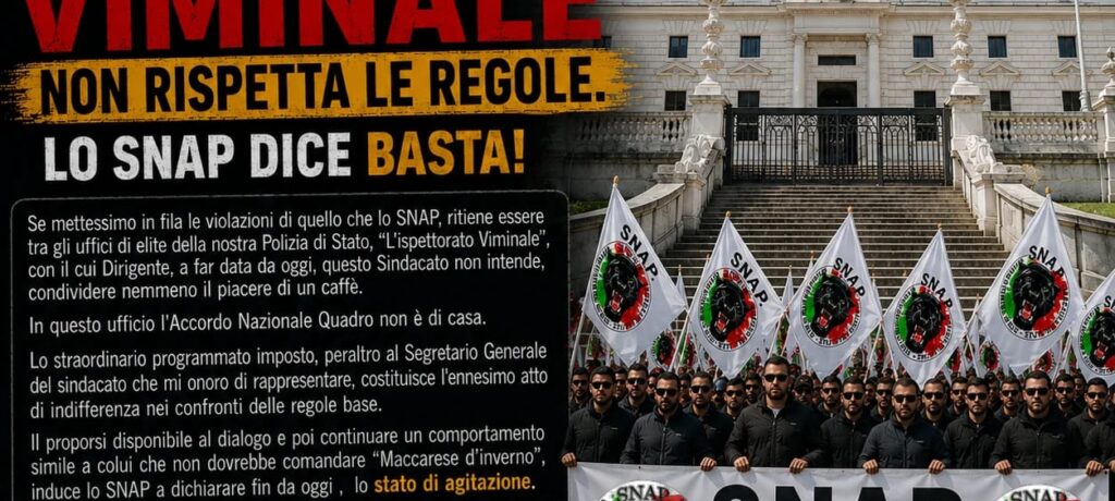 DISACCORDO NAZIONALE ALL'ISPETTORATO VIMINALE