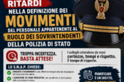 INTERVENTO MOVIMENTAZIONE PERSONALE POLIZIA DI STATO