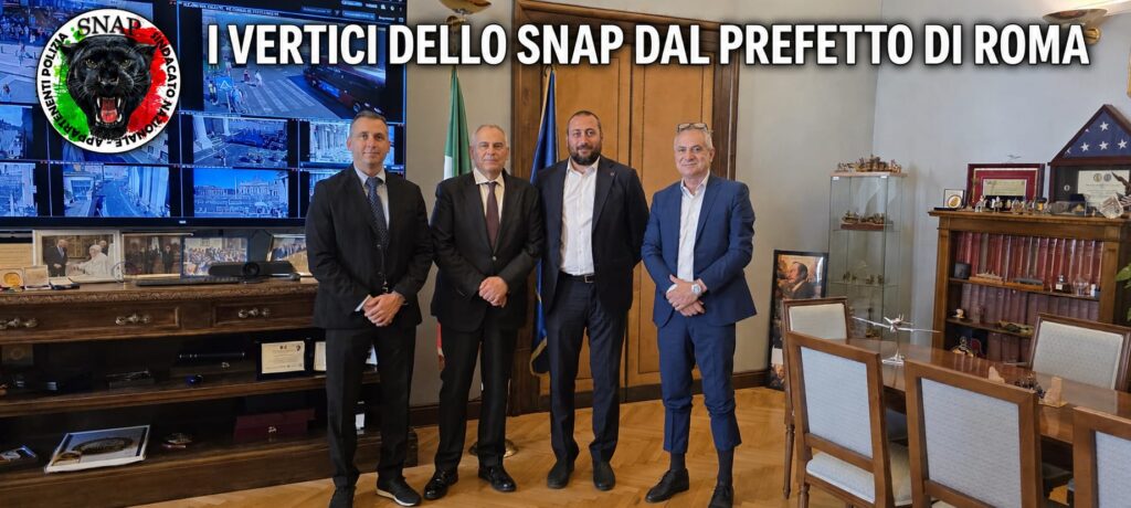 I VERTICI DELLO SNAP DAL PREFETTO DI ROMA