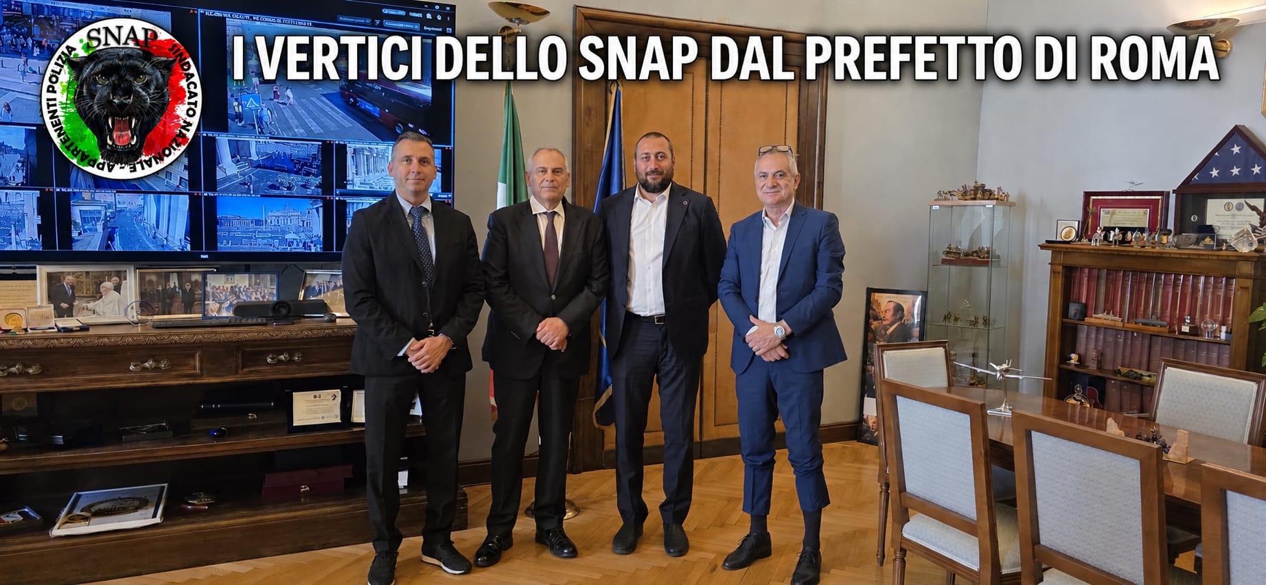 I VERTICI DELLO SNAP DAL PREFETTO DI ROMA