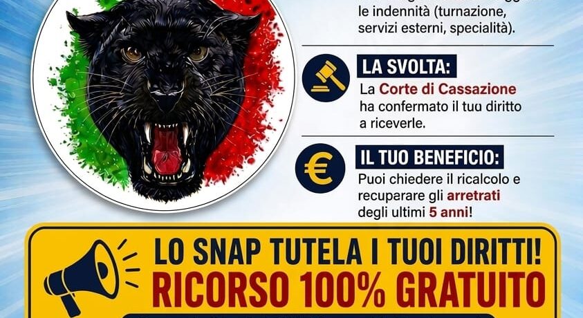 LO SNAP TUTELA I TUOI DIRITTI! - RICORSO 100% GRATUITO - PER TUTTI I NOSTRI ISCRITTI