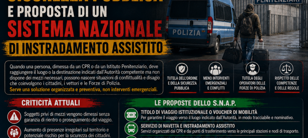 DIMISSIONI DA CPR E PENITENZIARI CRITICITÀ E SOLUZIONE SNAP