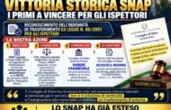 VICE ISPETTORI, VITTORIA DELLO SNAP SULL'INDENNITA' DI TRASFERIMENTO: ACCOLTO IL RICORSO PILOTA.